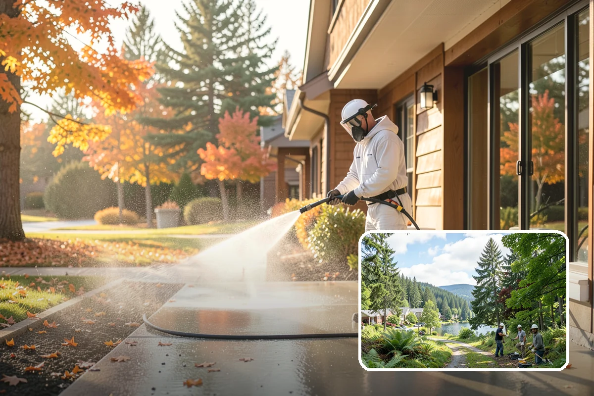Window Sill Cleaning in Lake Forest Park, King County, WA - Clears algae and organic streaks from the sills