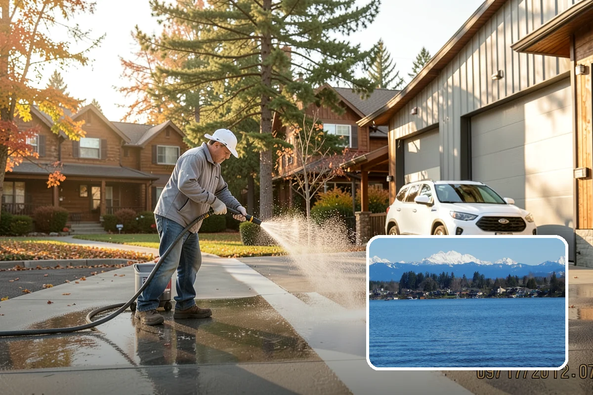 Window Sill Cleaning in Lake Stevens, Snohomish County, WA - Clears algae and organic streaks from the sills