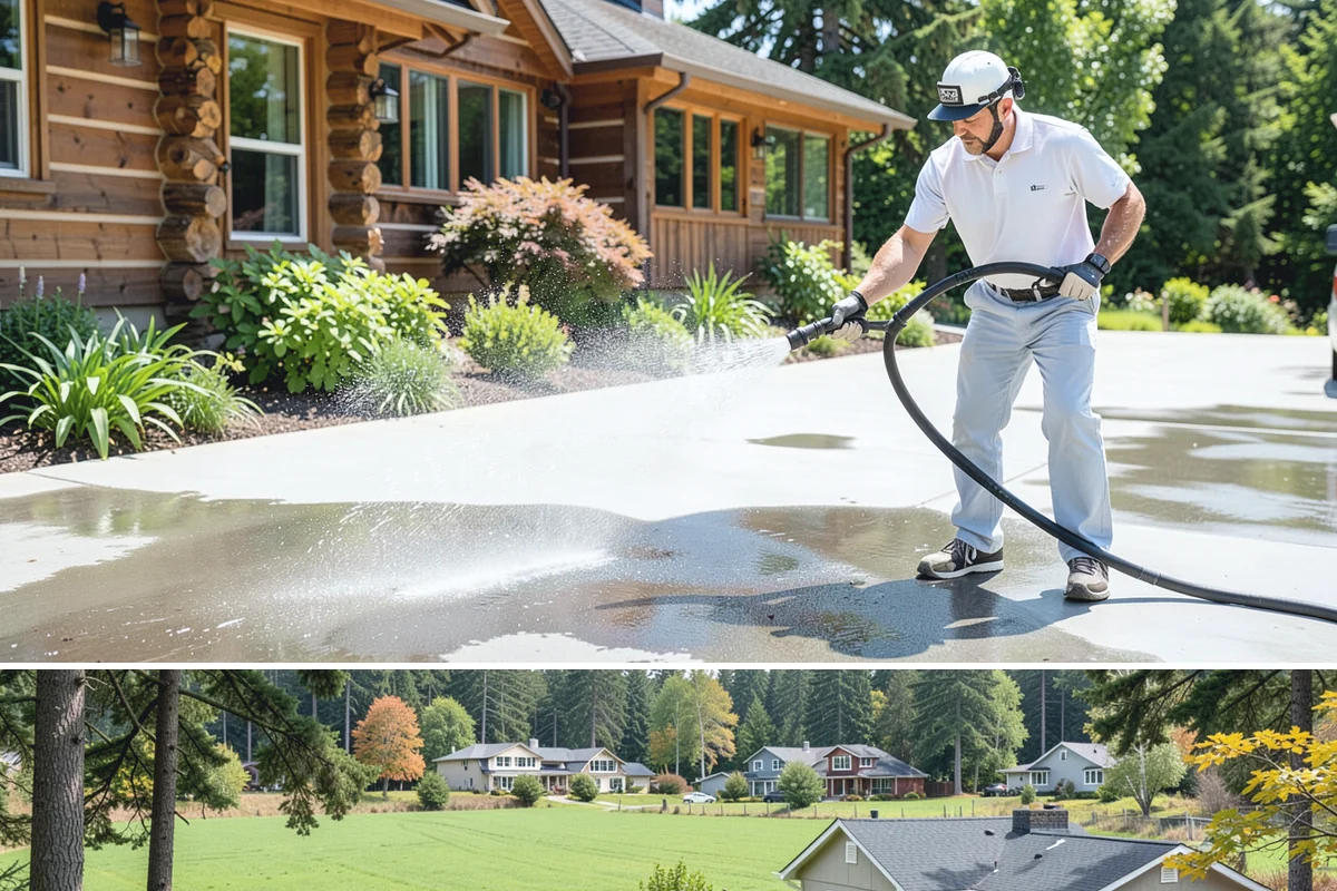 Window Sill Cleaning in Lyman, Skagit County, WA - Clean sills in spring to remove the algae the shaded, wet winter encourages.