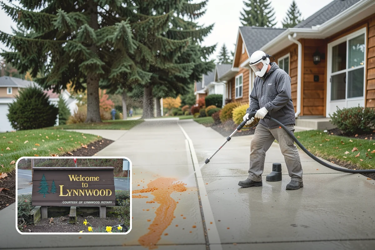 Window Sill Cleaning in Lynnwood, Snohomish County, WA - Clears algae and organic streaks from the sills