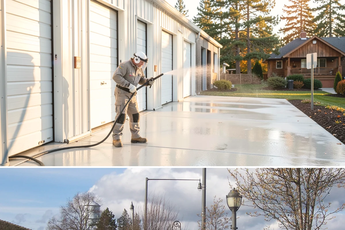 Window Sill Cleaning in Marysville, Snohomish County, WA - Clean sills in spring to remove the algae the shaded, wet winter encourages.