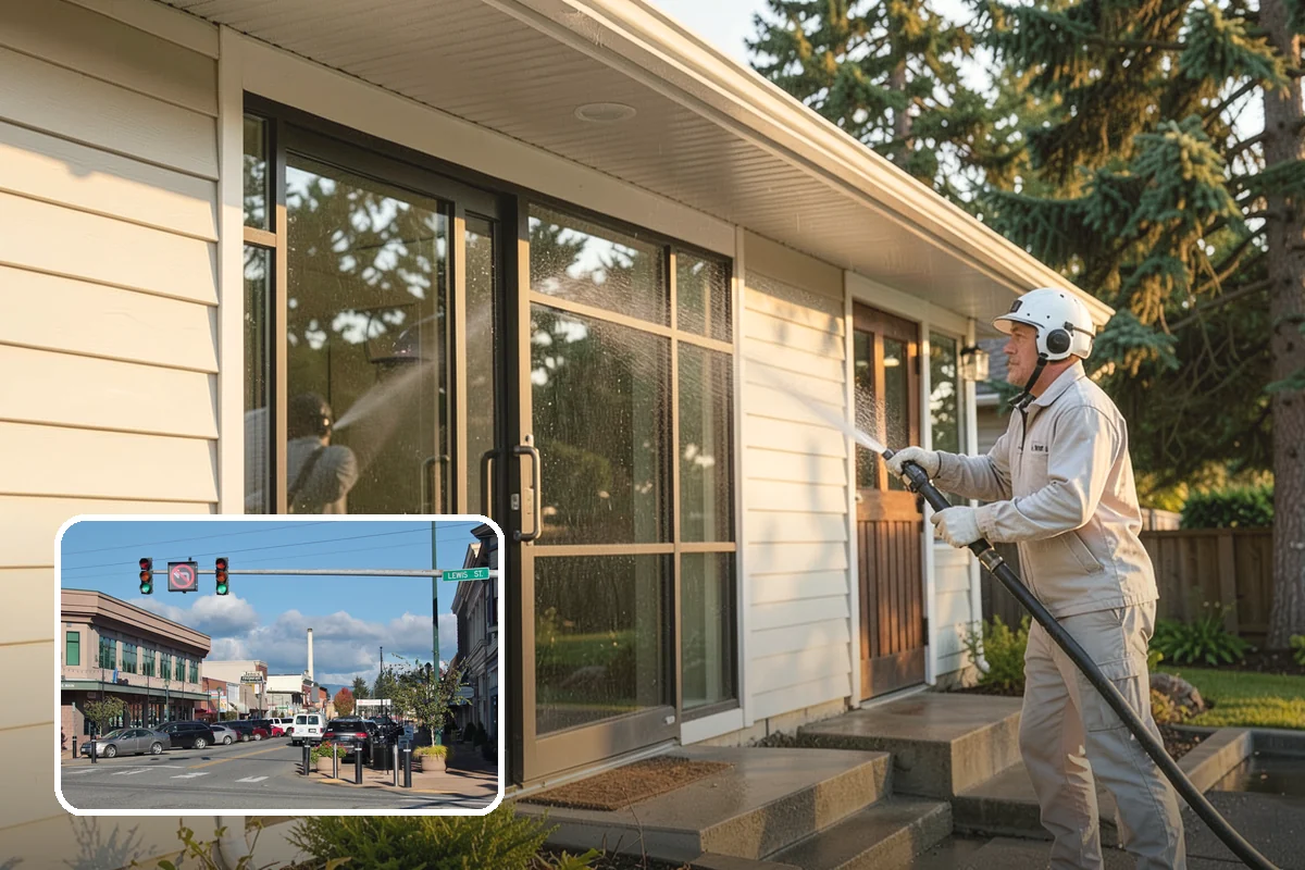 Window Sill Cleaning in Monroe, Snohomish County, WA - Clears algae and organic streaks from the sills