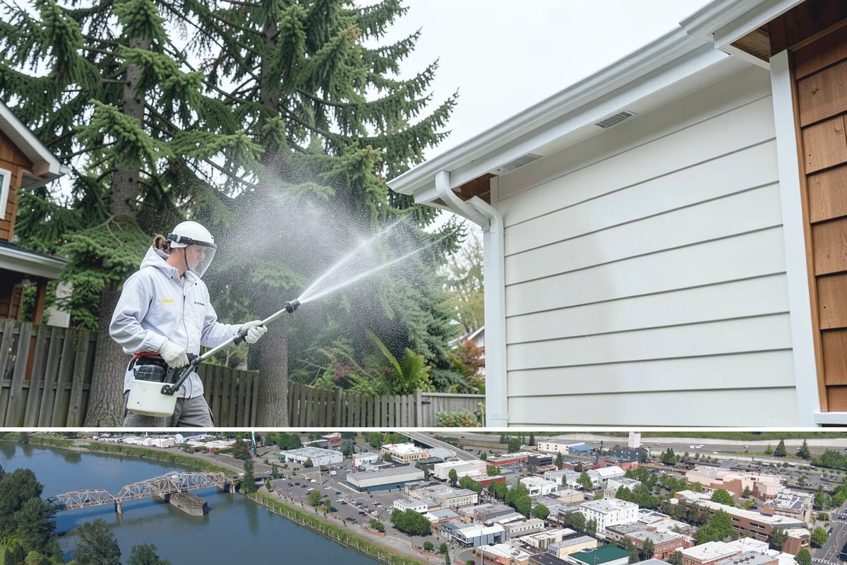 Window Sill Cleaning in Mount Vernon, Skagit County, WA - Clean sills in spring to remove the algae the shaded, wet winter encourages.