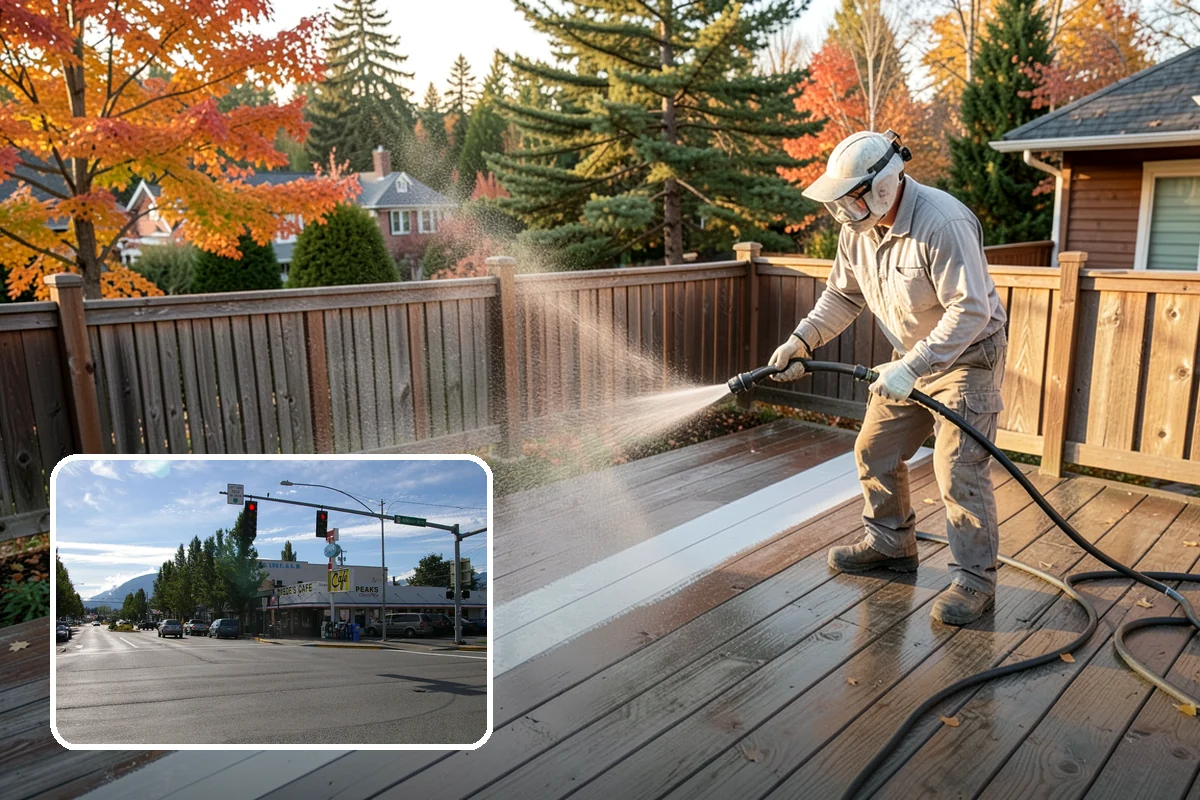 Window Sill Cleaning in North Bend, King County, WA - Clears algae and organic streaks from the sills