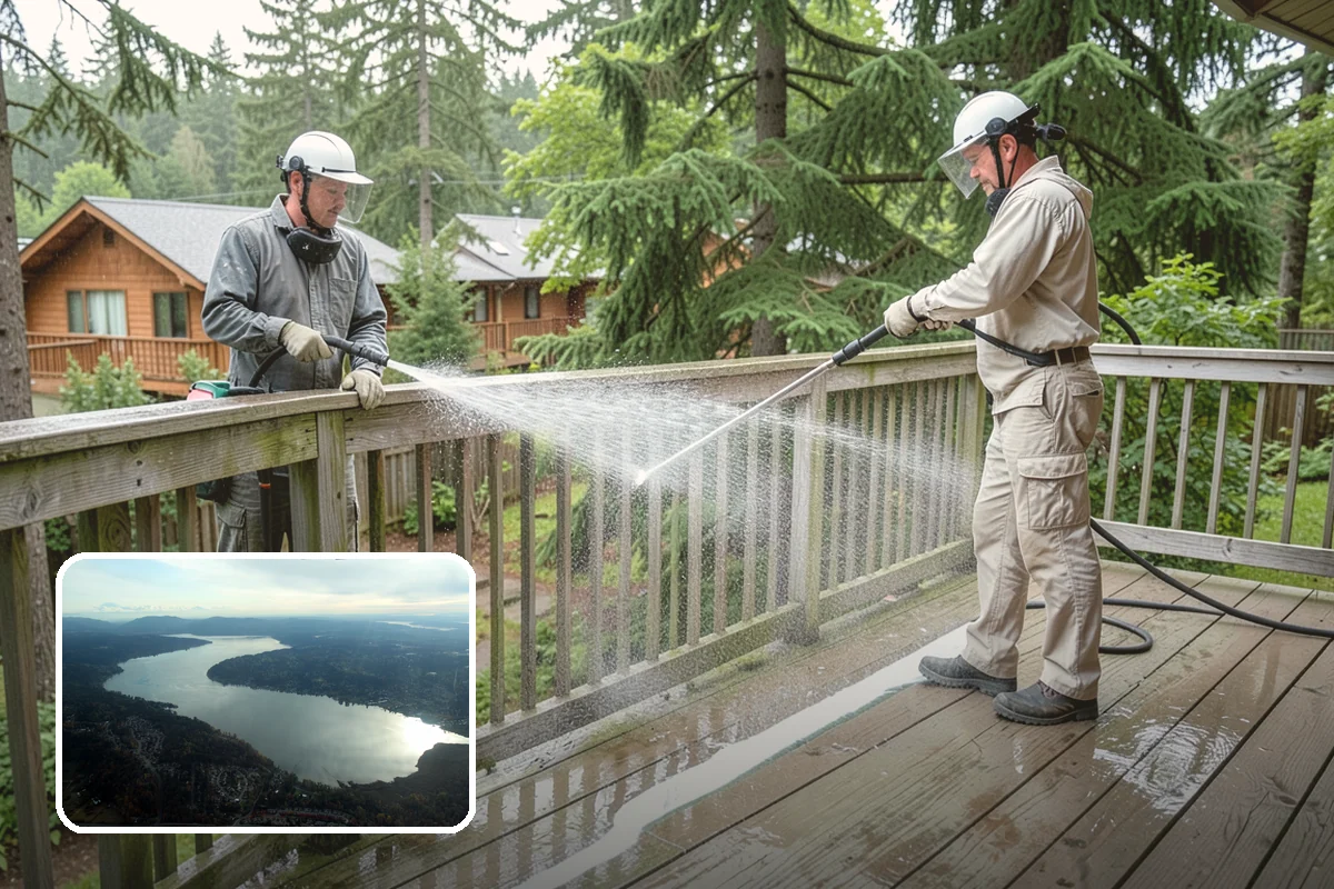 Window Sill Cleaning in Sammamish, King County, WA - Clears algae and organic streaks from the sills