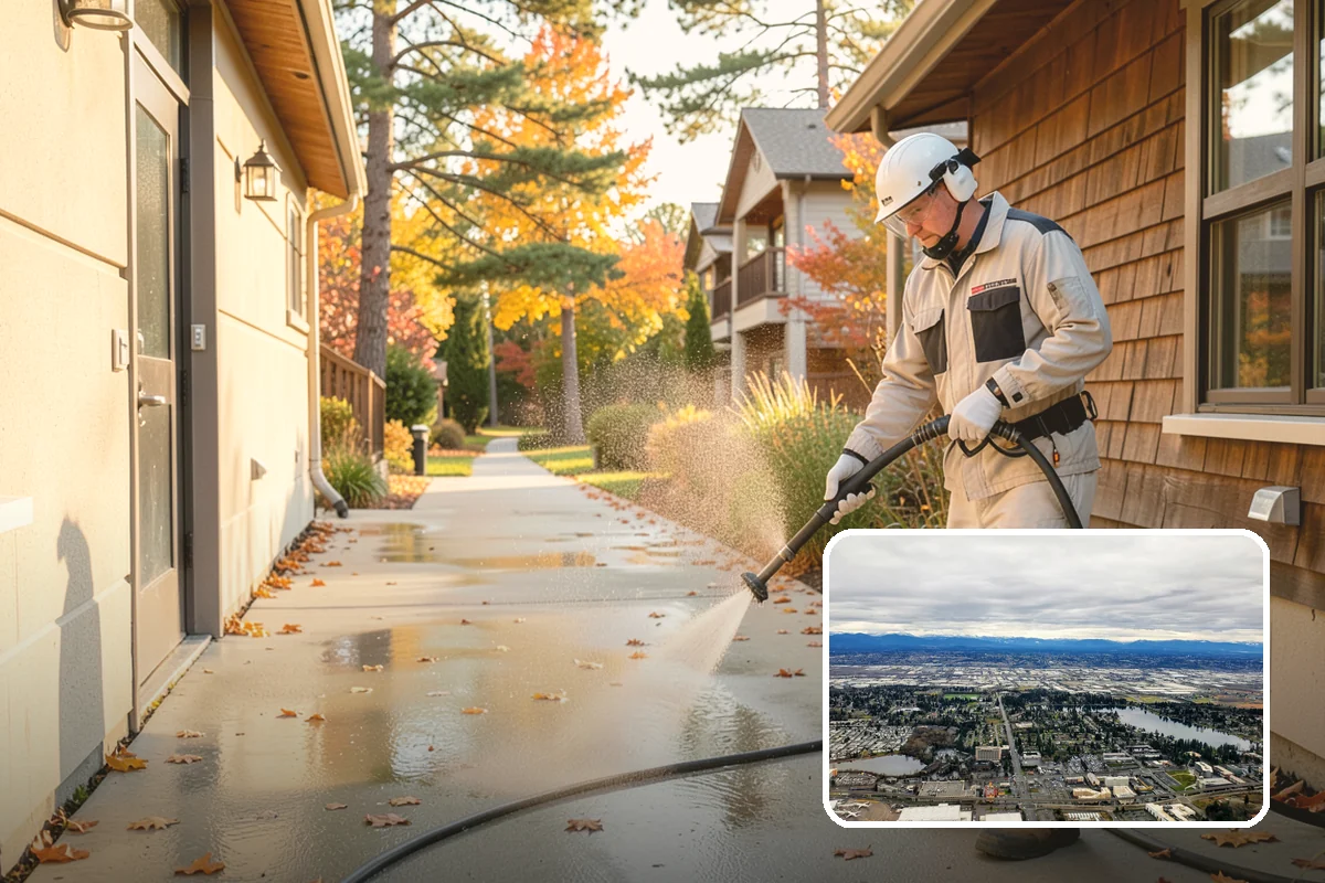Window Sill Cleaning in SeaTac, King County, WA - Clears algae and organic streaks from the sills