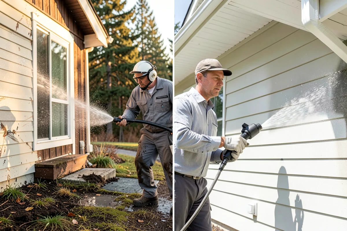 Window Sill Cleaning in SeaTac, King County, WA - Clear loose debris from the sill surfaces