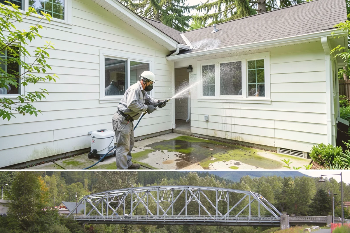 Window Sill Cleaning in Skykomish, King County, WA - Clean sills in spring to remove the algae the shaded, wet winter encourages.
