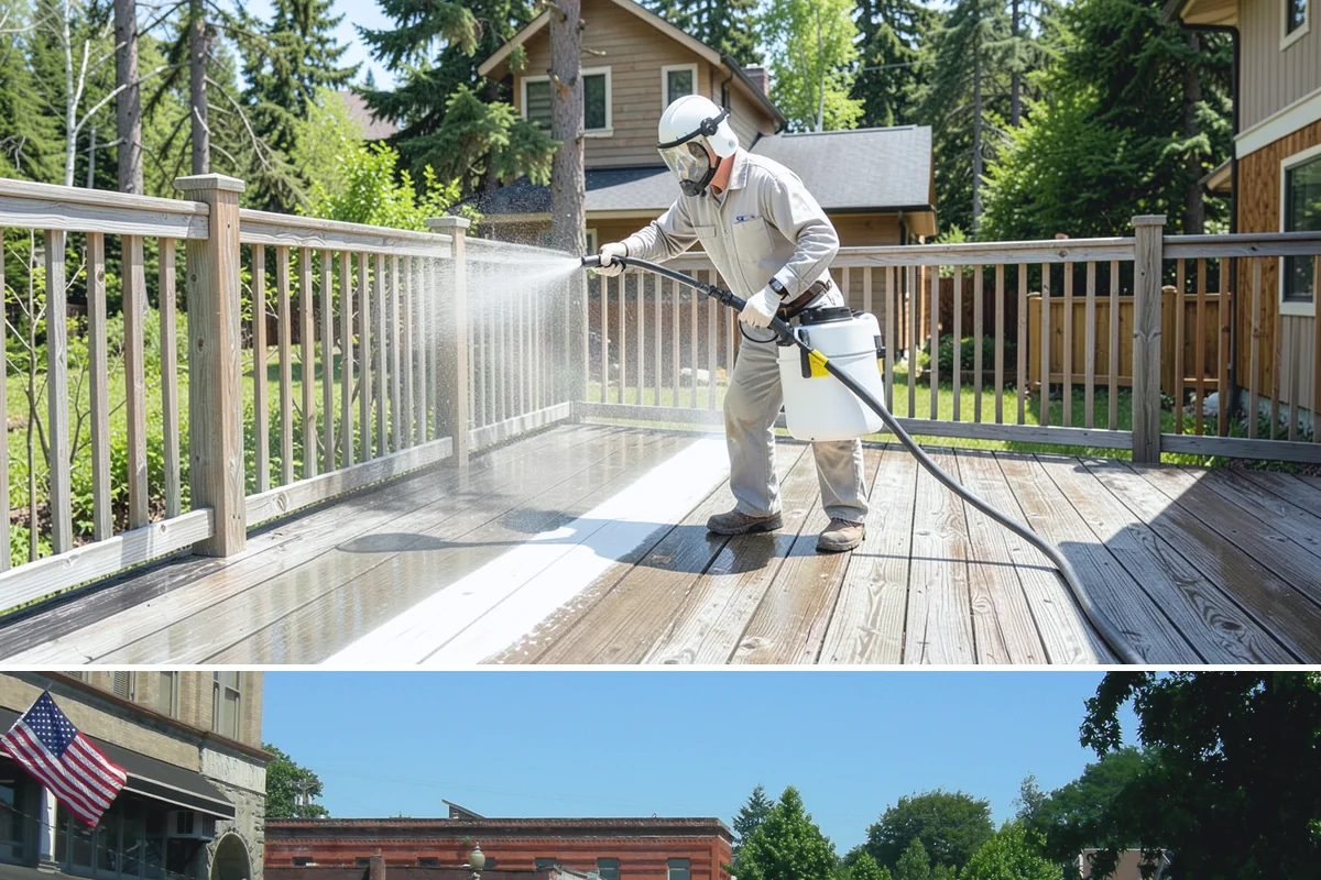 Window Sill Cleaning in Snohomish, Snohomish County, WA - Clean sills in spring to remove the algae the shaded, wet winter encourages.