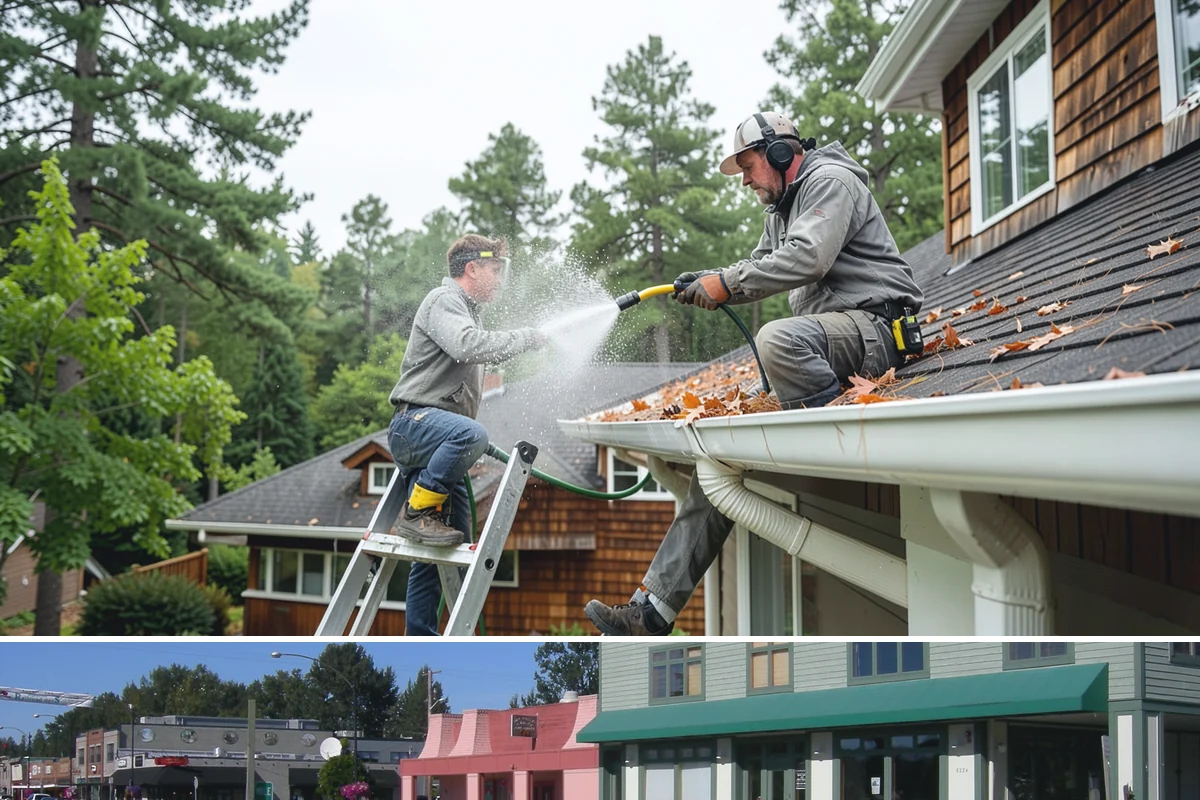 Window Sill Cleaning in Snoqualmie, King County, WA - Clean sills in spring to remove the algae the shaded, wet winter encourages.