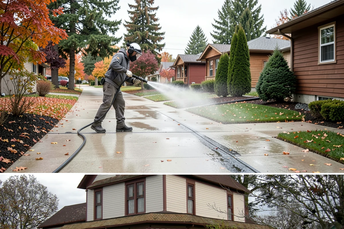 Window Sill Cleaning in Sumner, Pierce County, WA - Clean sills in spring to remove the algae the shaded, wet winter encourages.