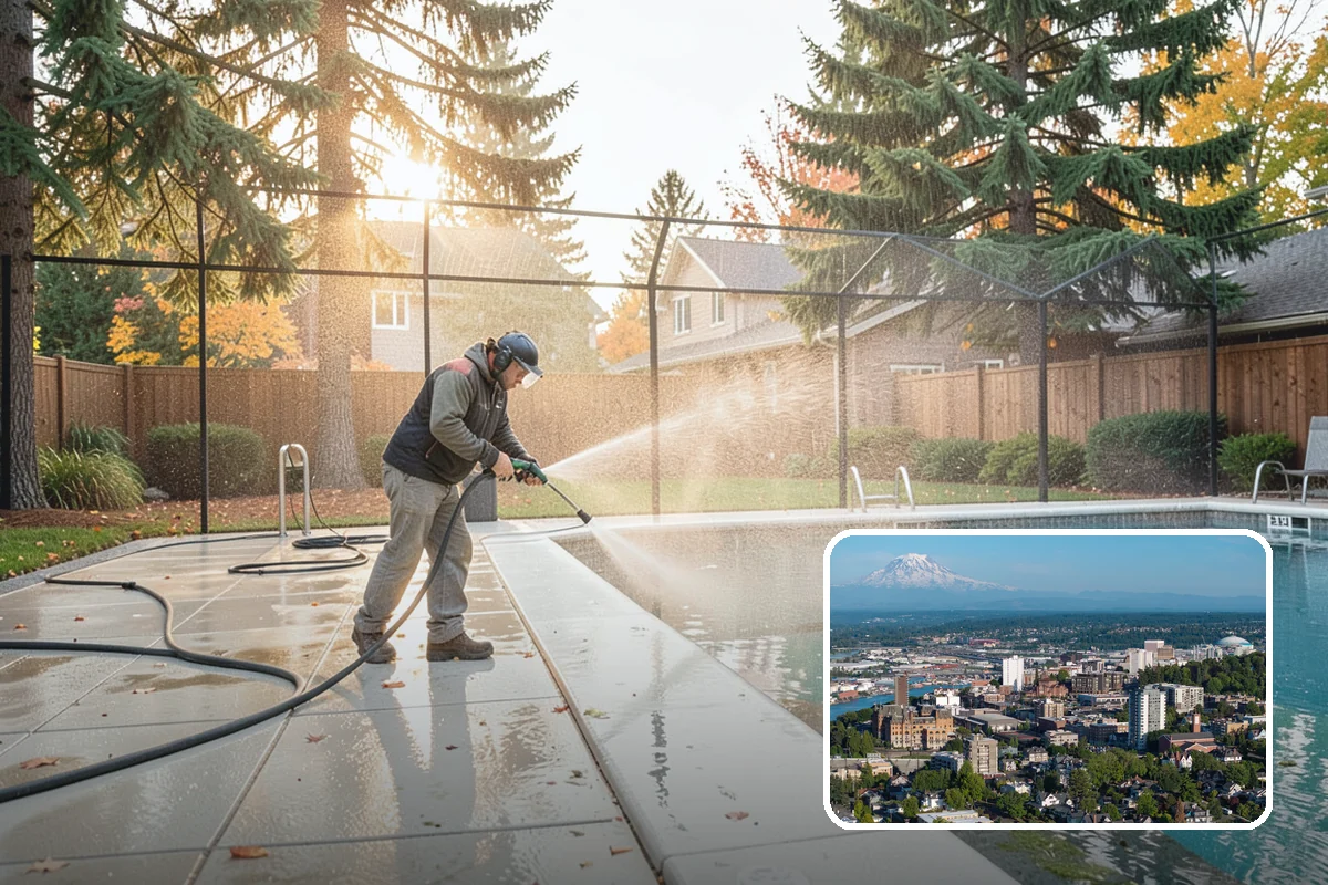 Window Sill Cleaning in Tacoma, Pierce County, WA - Clears algae and organic streaks from the sills