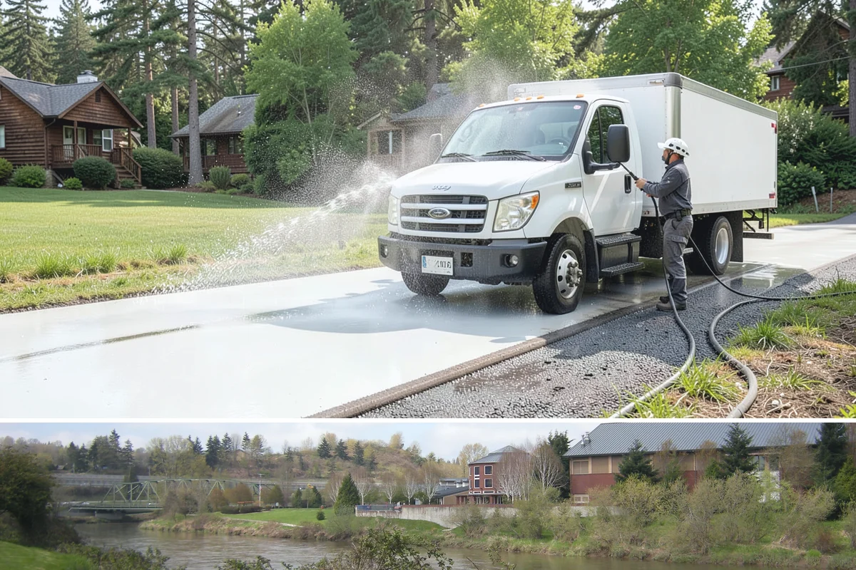 Window Sill Cleaning in Tukwila, King County, WA - Clean sills in spring to remove the algae the shaded, wet winter encourages.
