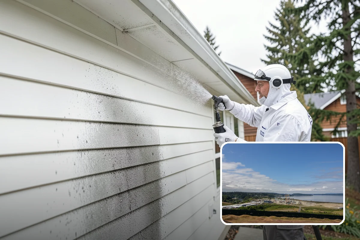 Window Sill Cleaning in University Place, Pierce County, WA - Clears algae and organic streaks from the sills