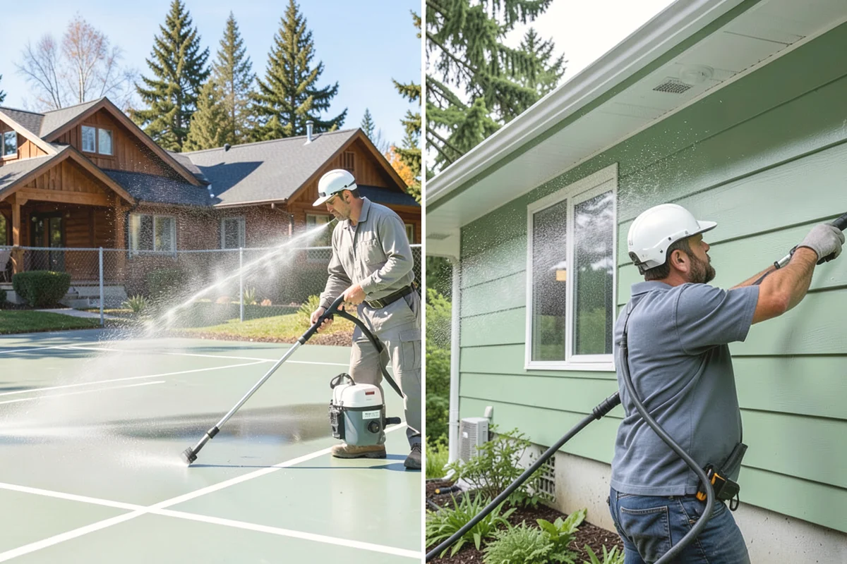 Window Sill Cleaning in University Place, Pierce County, WA - Clear loose debris from the sill surfaces