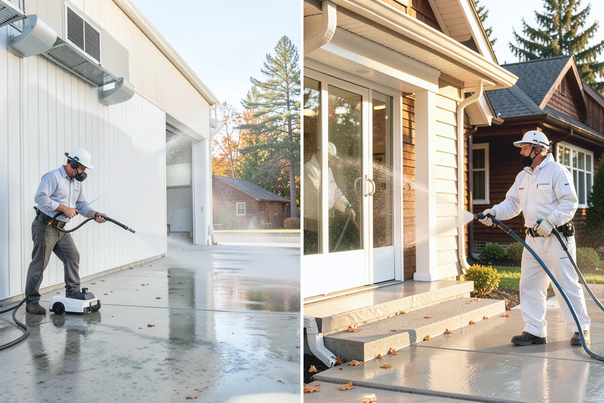 Window Sill Cleaning in Wilkeson, Pierce County, WA - Clear loose debris from the sill surfaces