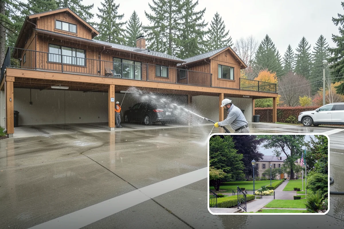 Window Sill Cleaning in Woodinville, King County, WA - Clears algae and organic streaks from the sills