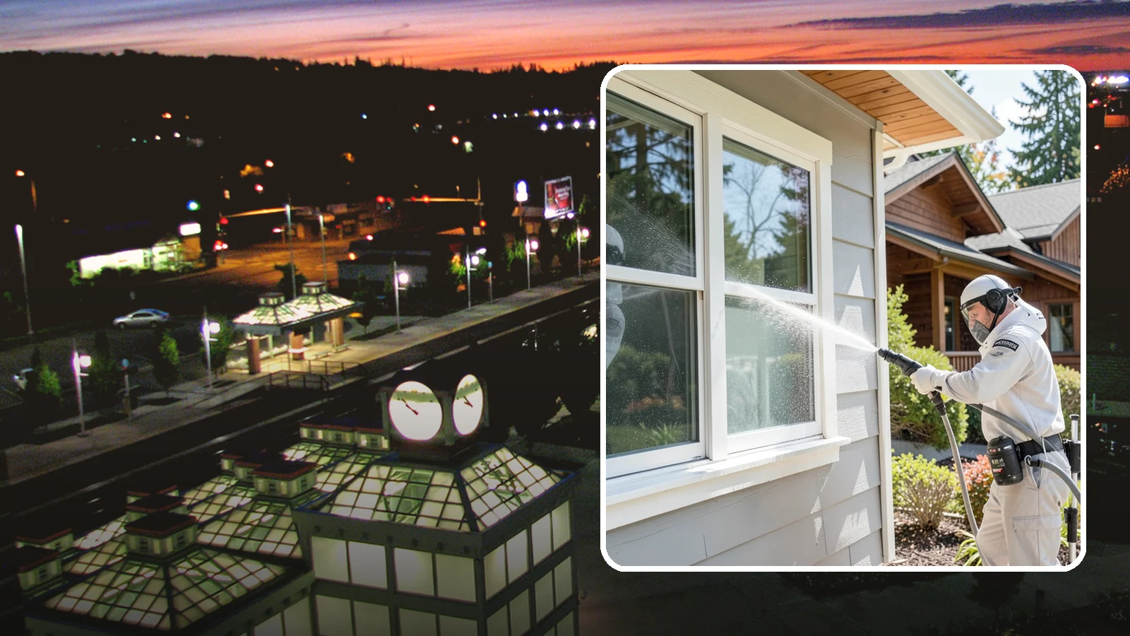 Window Track Cleaning in Auburn, King County, WA - Deep cleaning of window tracks where our wet climate packs dirt, grit, and mildew into the channels.