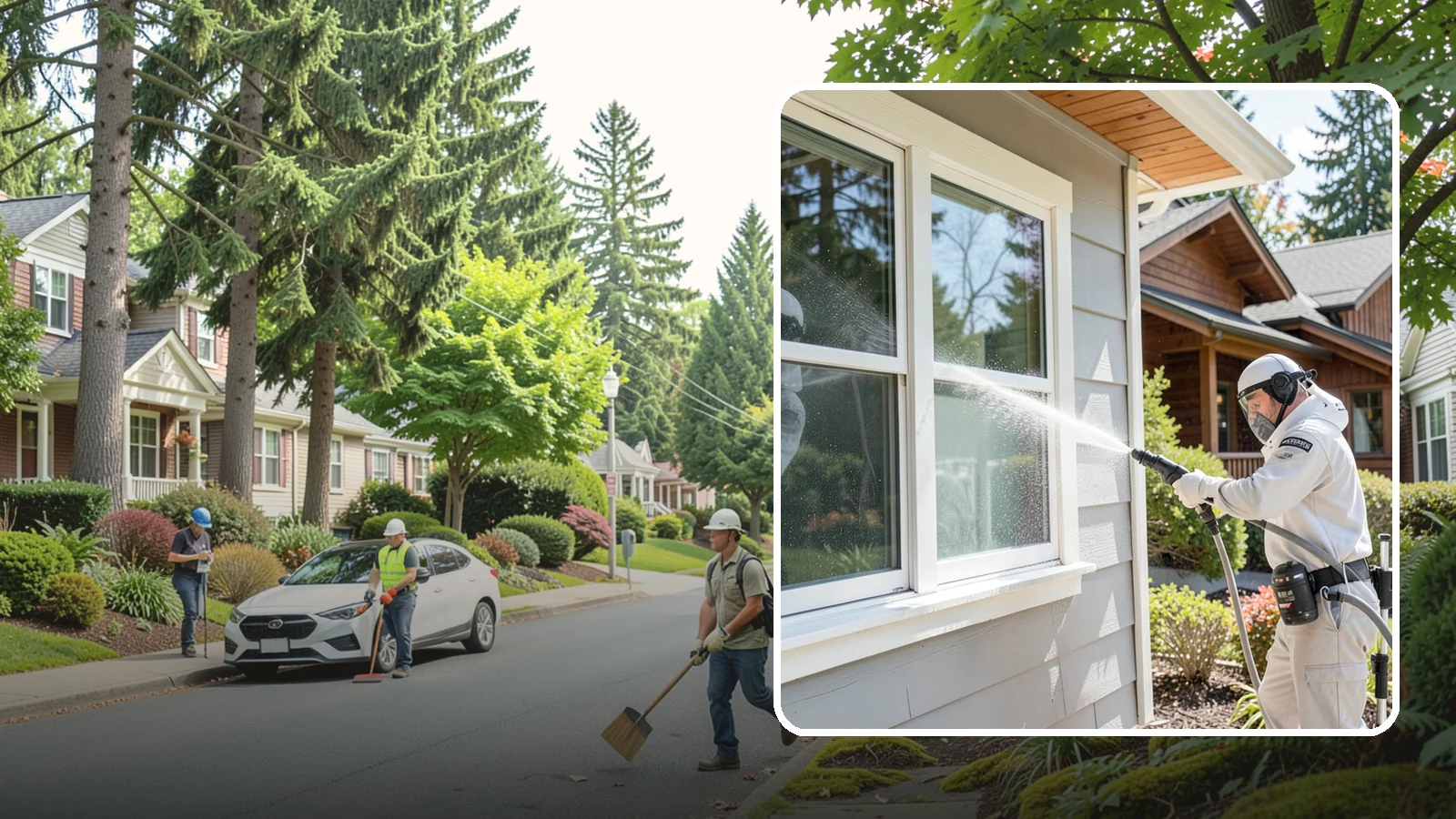 Window Track Cleaning in Beaux Arts Village, King County, WA - Deep cleaning of window tracks where our wet climate packs dirt, grit, and mildew into the channels.