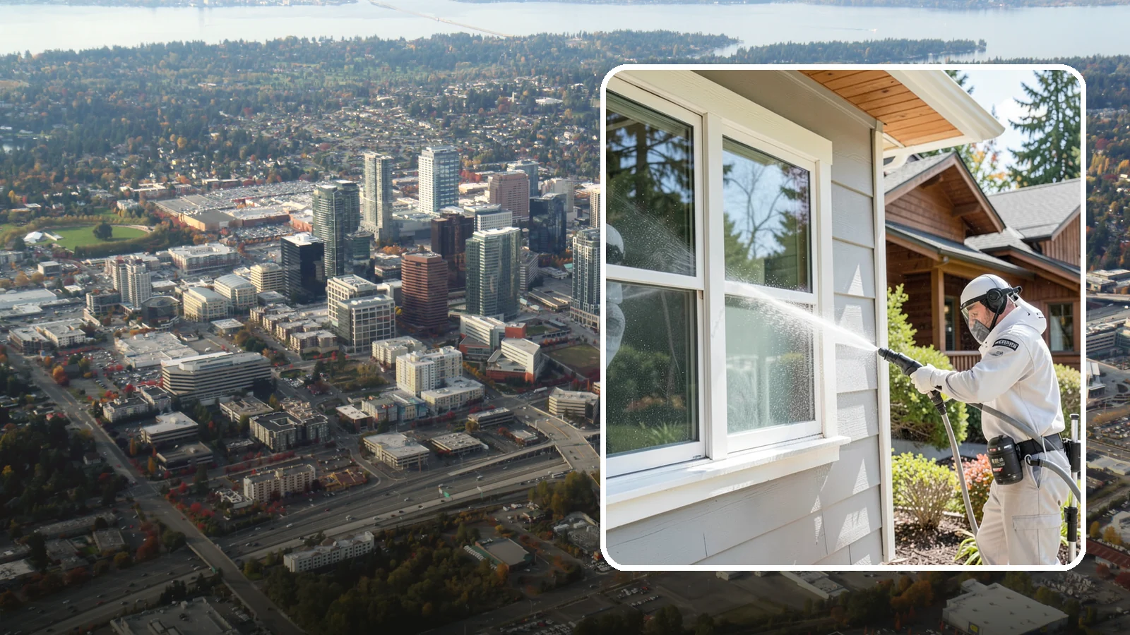 Window Track Cleaning in Bellevue, King County, WA - Deep cleaning of window tracks where our wet climate packs dirt, grit, and mildew into the channels.