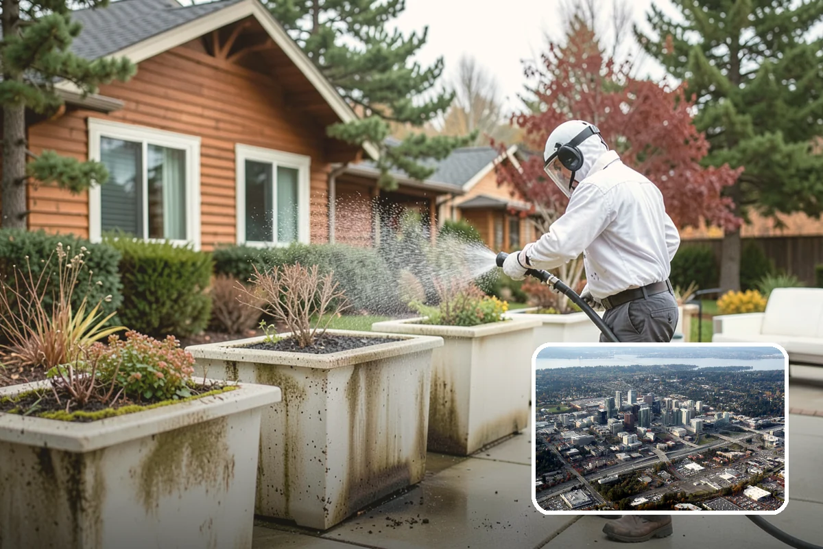 Window Track Cleaning in Bellevue, King County, WA - Clears packed dirt and mildew from the track channels