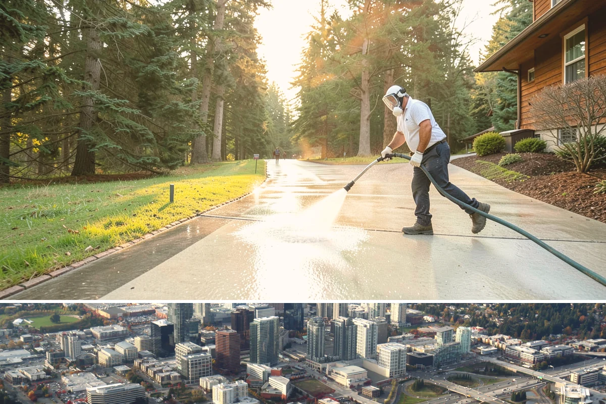 Window Track Cleaning in Bellevue, King County, WA - Track cleaning fits well in spring, clearing the damp winter buildup before summer window use.