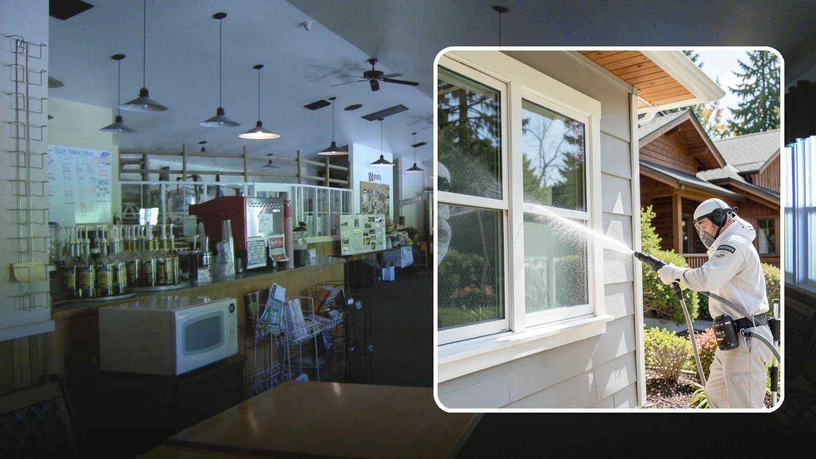 Window Track Cleaning in Black Diamond, King County, WA - Deep cleaning of window tracks where our wet climate packs dirt, grit, and mildew into the channels.