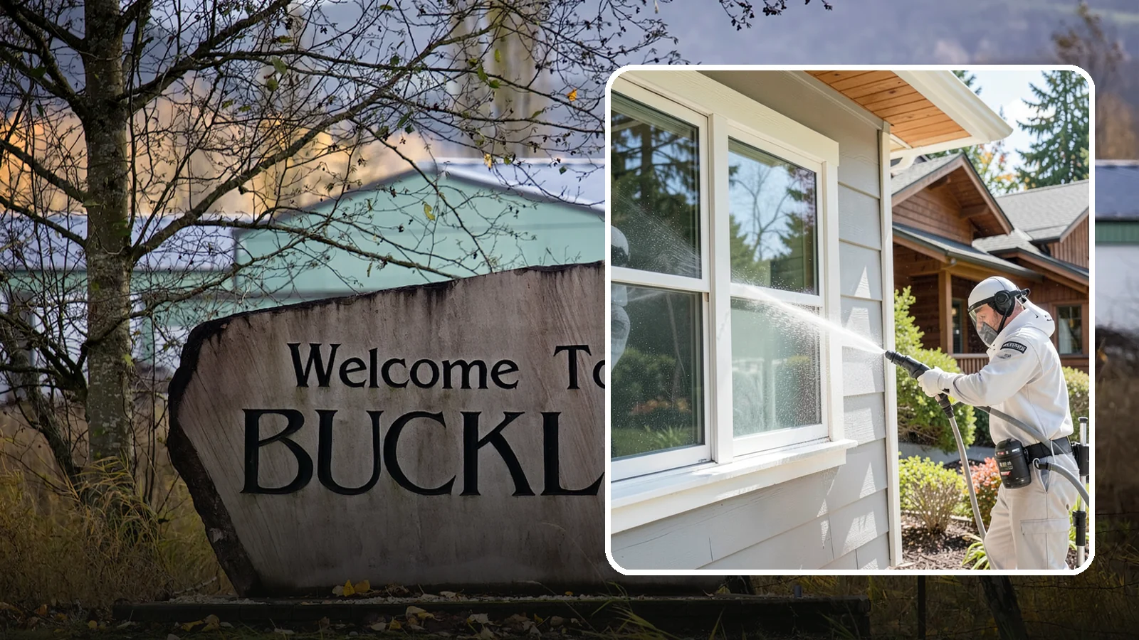 Window Track Cleaning in Buckley, Pierce County, WA - Deep cleaning of window tracks where our wet climate packs dirt, grit, and mildew into the channels.