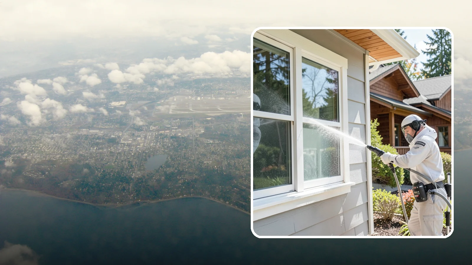 Window Track Cleaning in Burien, King County, WA - Deep cleaning of window tracks where our wet climate packs dirt, grit, and mildew into the channels.