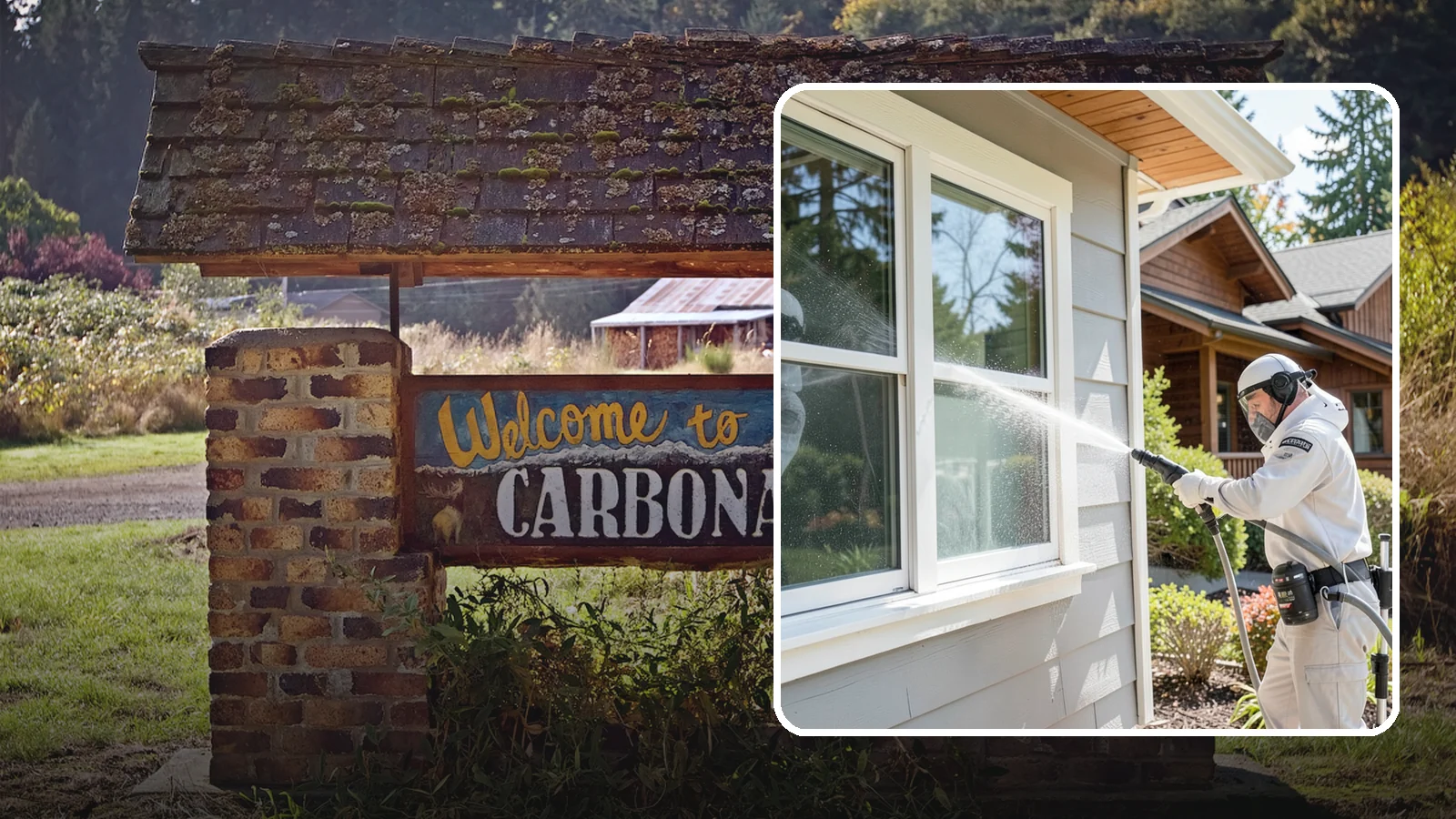Window Track Cleaning in Carbonado, Pierce County, WA - Deep cleaning of window tracks where our wet climate packs dirt, grit, and mildew into the channels.