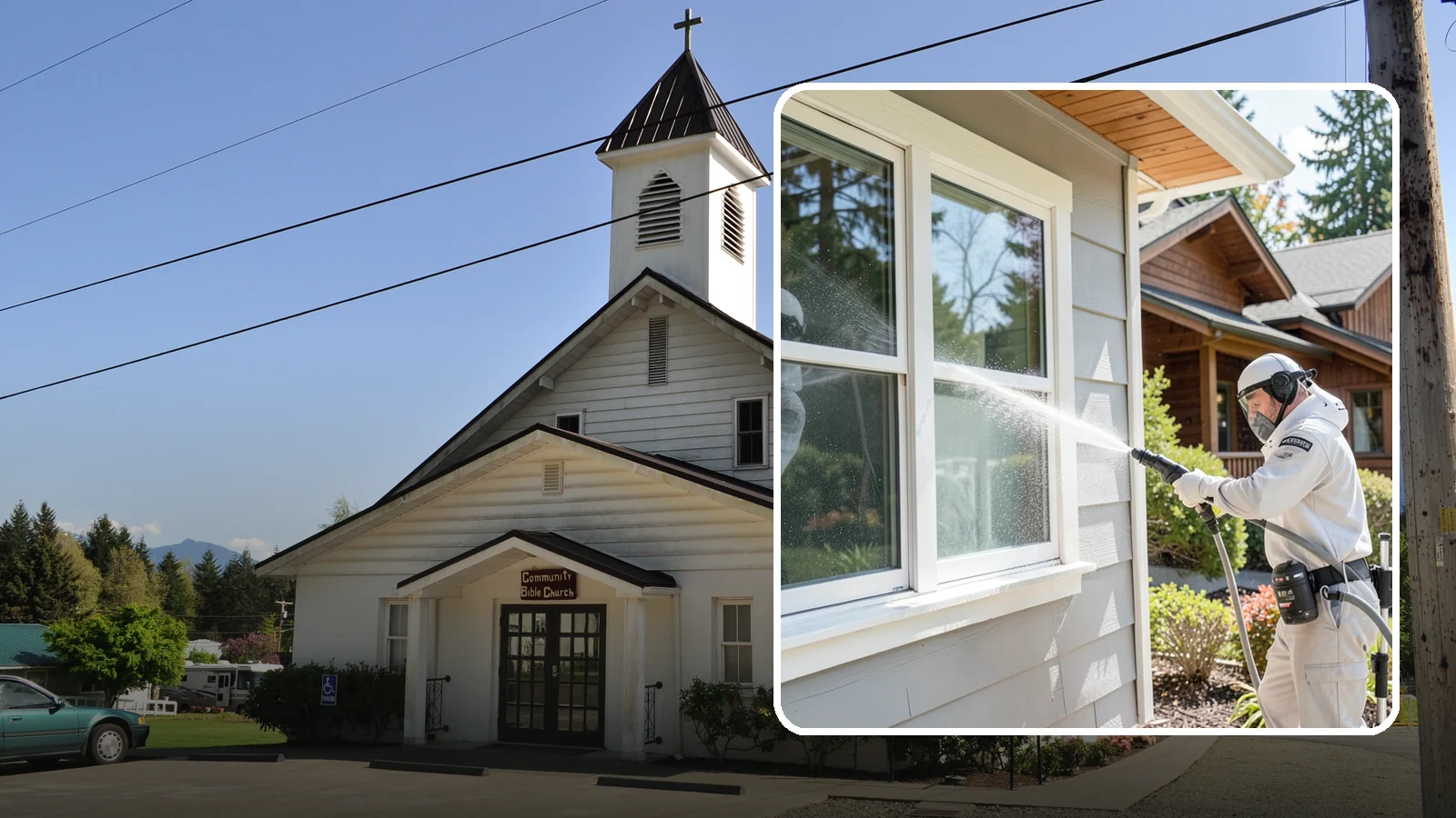 Window Track Cleaning in Concrete, Skagit County, WA - Deep cleaning of window tracks where our wet climate packs dirt, grit, and mildew into the channels.