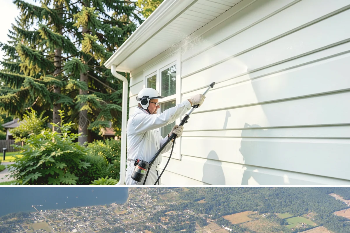 Window Track Cleaning in Coupeville, Island County, WA - Track cleaning fits well in spring, clearing the damp winter buildup before summer window use.