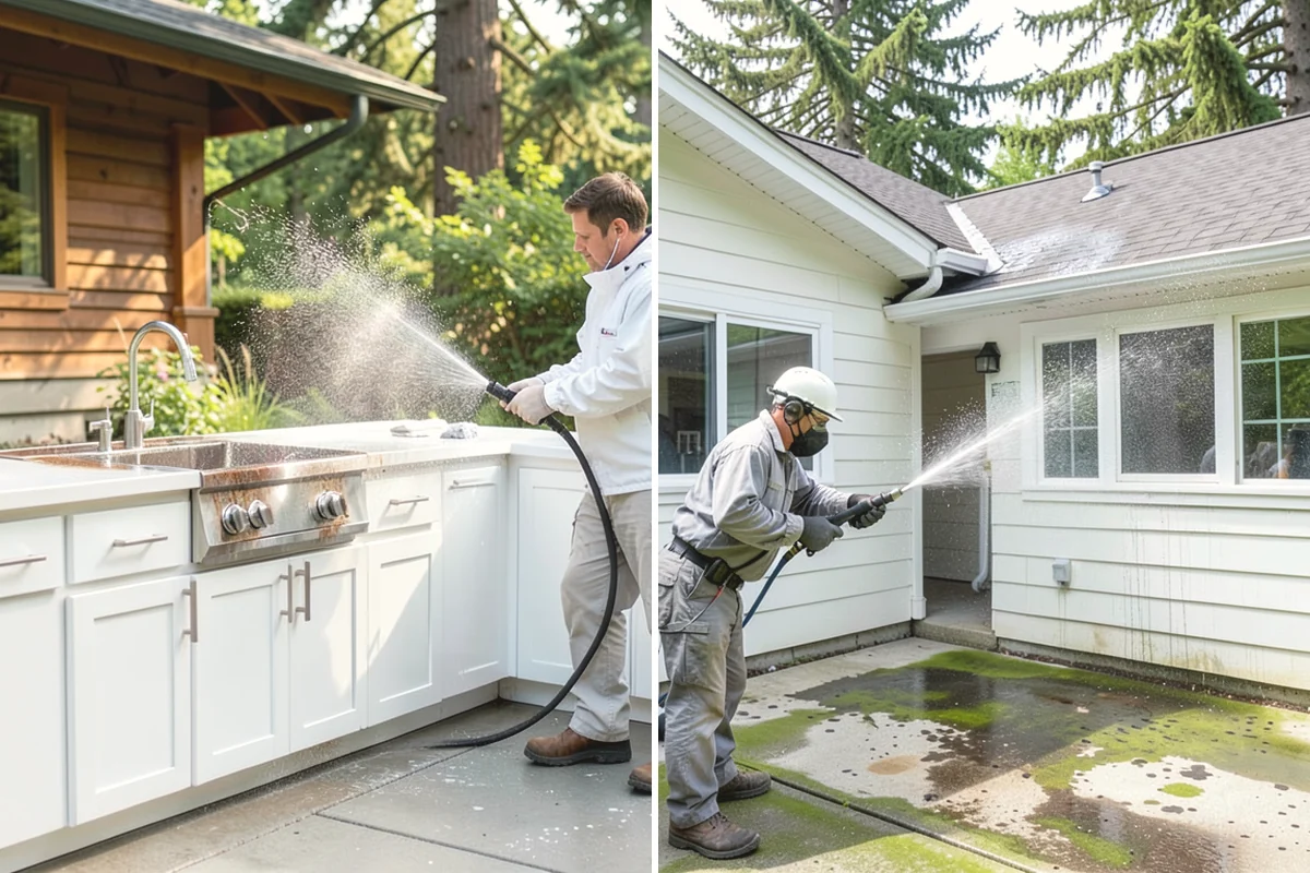 Window Track Cleaning in Covington, King County, WA - Vacuum loose debris from the tracks