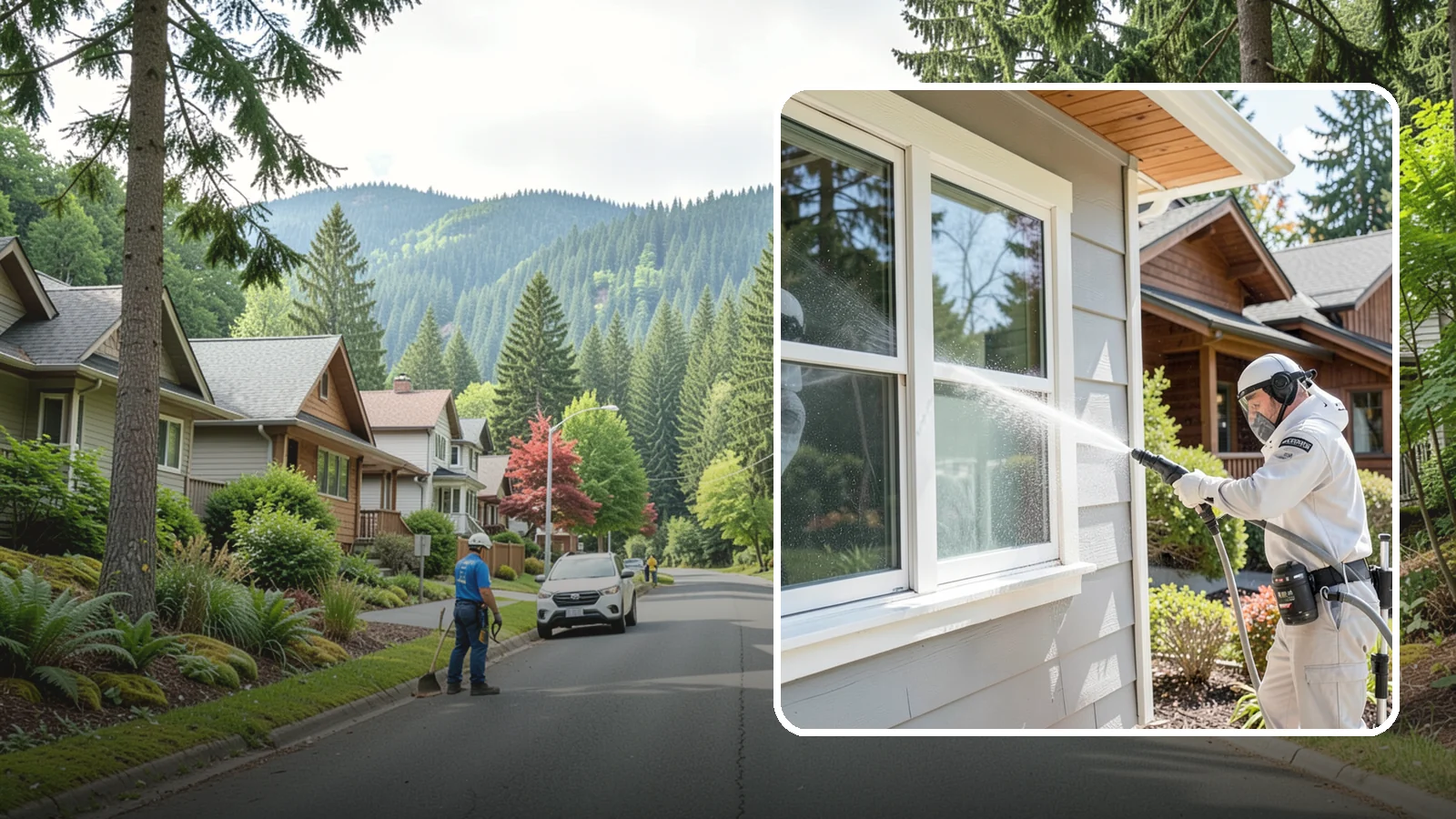 Window Track Cleaning in Darrington, Snohomish County, WA - Deep cleaning of window tracks where our wet climate packs dirt, grit, and mildew into the channels.