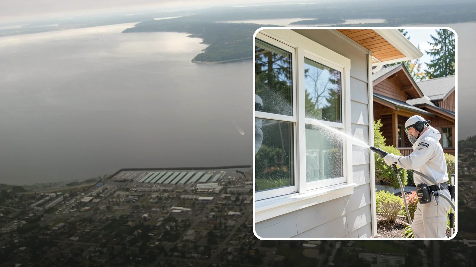 Window Track Cleaning in Des Moines, King County, WA - Deep cleaning of window tracks where our wet climate packs dirt, grit, and mildew into the channels.