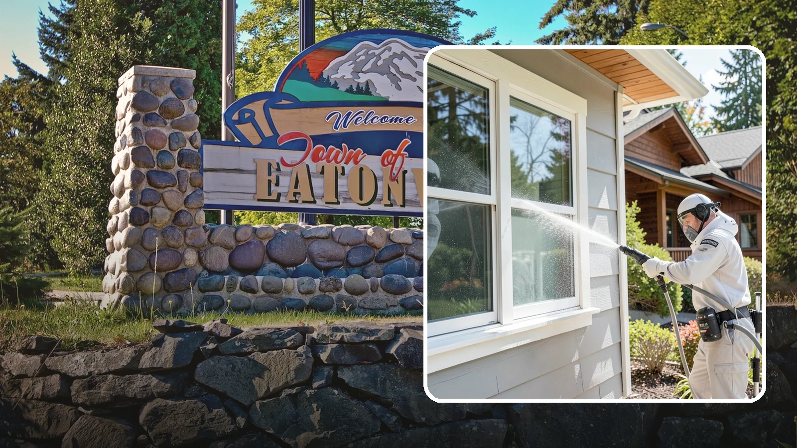Window Track Cleaning in Eatonville, Pierce County, WA - Deep cleaning of window tracks where our wet climate packs dirt, grit, and mildew into the channels.