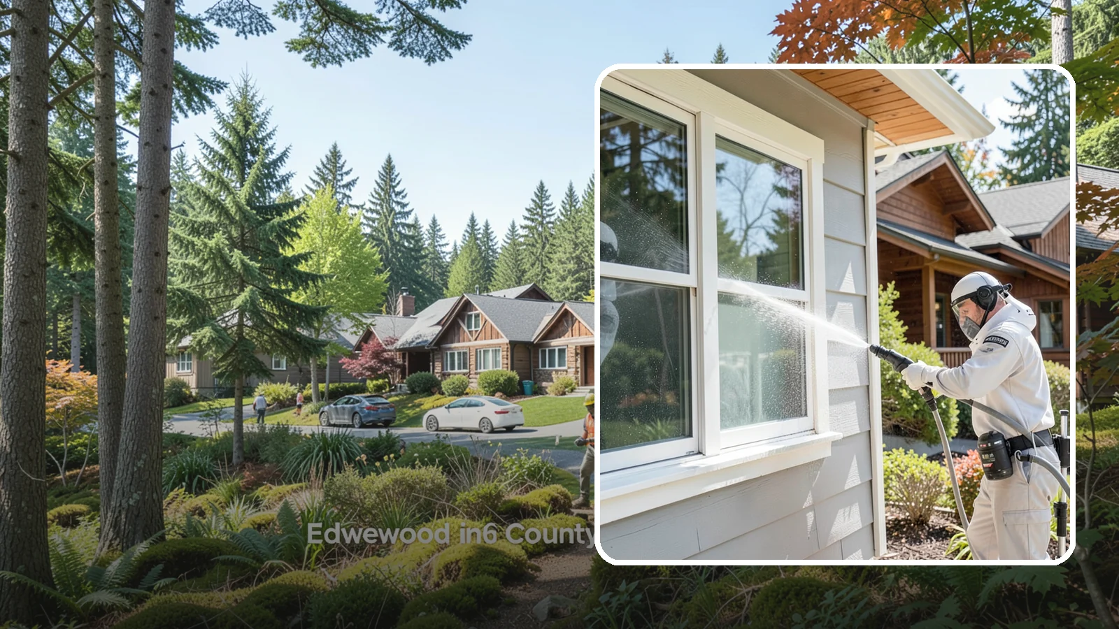 Window Track Cleaning in Edgewood, Pierce County, WA - Deep cleaning of window tracks where our wet climate packs dirt, grit, and mildew into the channels.