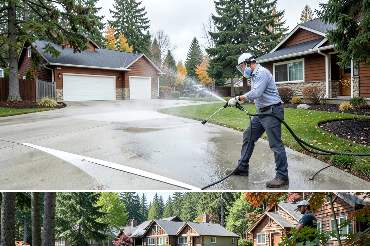 Window Track Cleaning in Edgewood, Pierce County, WA - Track cleaning fits well in spring, clearing the damp winter buildup before summer window use.