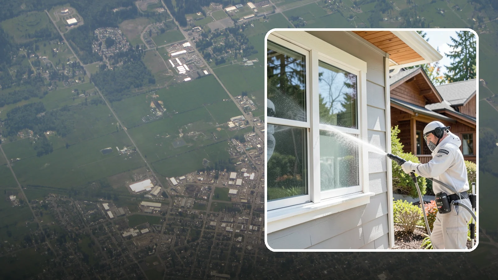 Window Track Cleaning in Enumclaw, King County, WA - Deep cleaning of window tracks where our wet climate packs dirt, grit, and mildew into the channels.