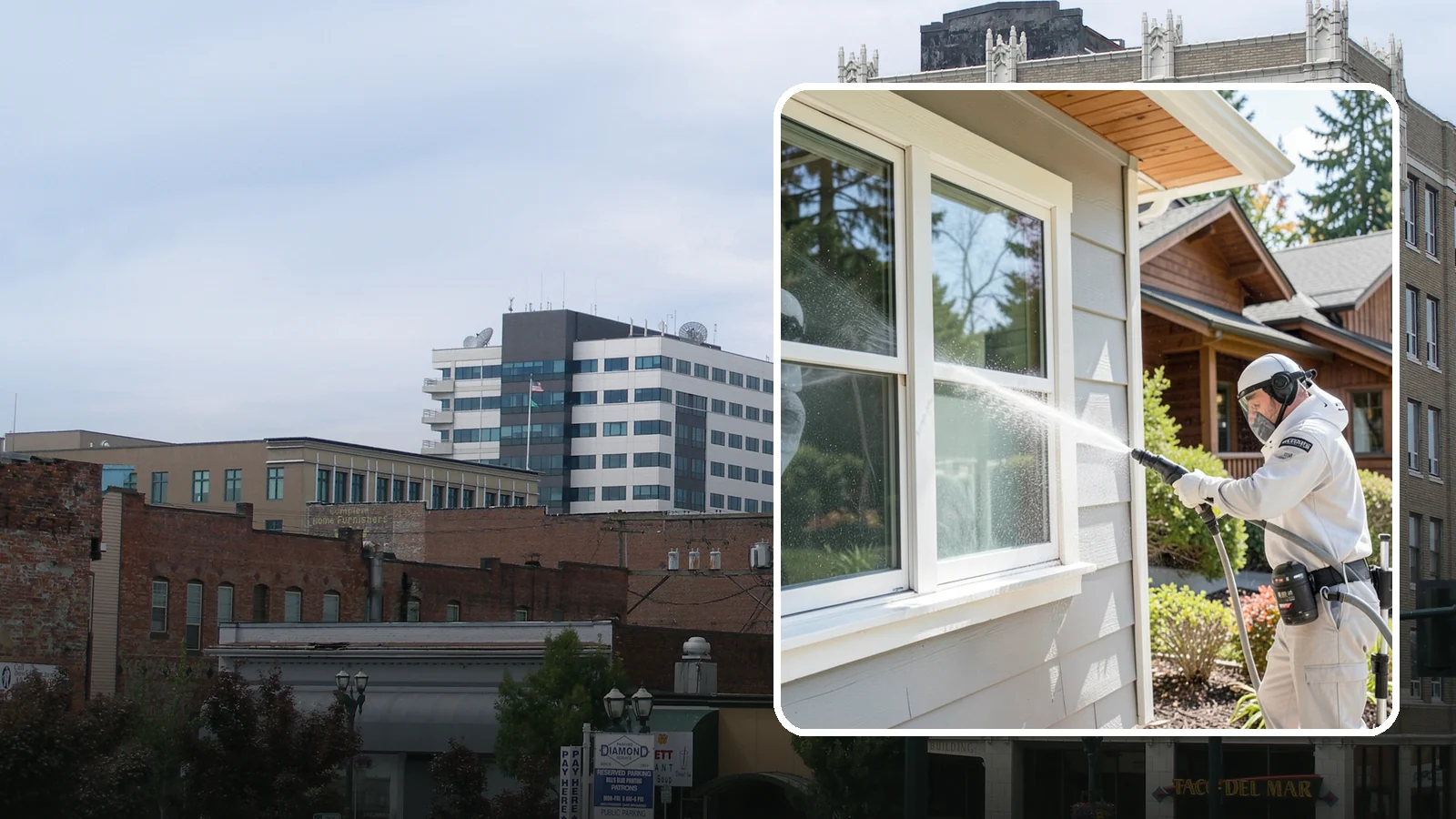Window Track Cleaning in Everett, Snohomish County, WA - Deep cleaning of window tracks where our wet climate packs dirt, grit, and mildew into the channels.