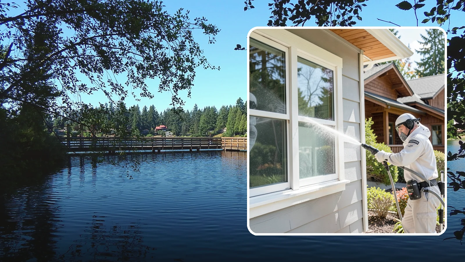 Window Track Cleaning in Federal Way, King County, WA - Deep cleaning of window tracks where our wet climate packs dirt, grit, and mildew into the channels.
