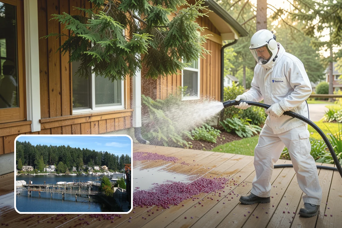 Window Track Cleaning in Gig Harbor, Pierce County, WA - Clears packed dirt and mildew from the track channels