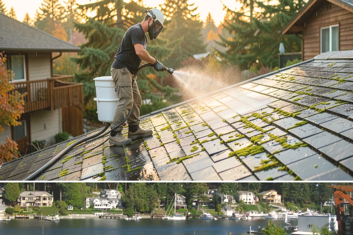 Window Track Cleaning in Gig Harbor, Pierce County, WA - Track cleaning fits well in spring, clearing the damp winter buildup before summer window use.