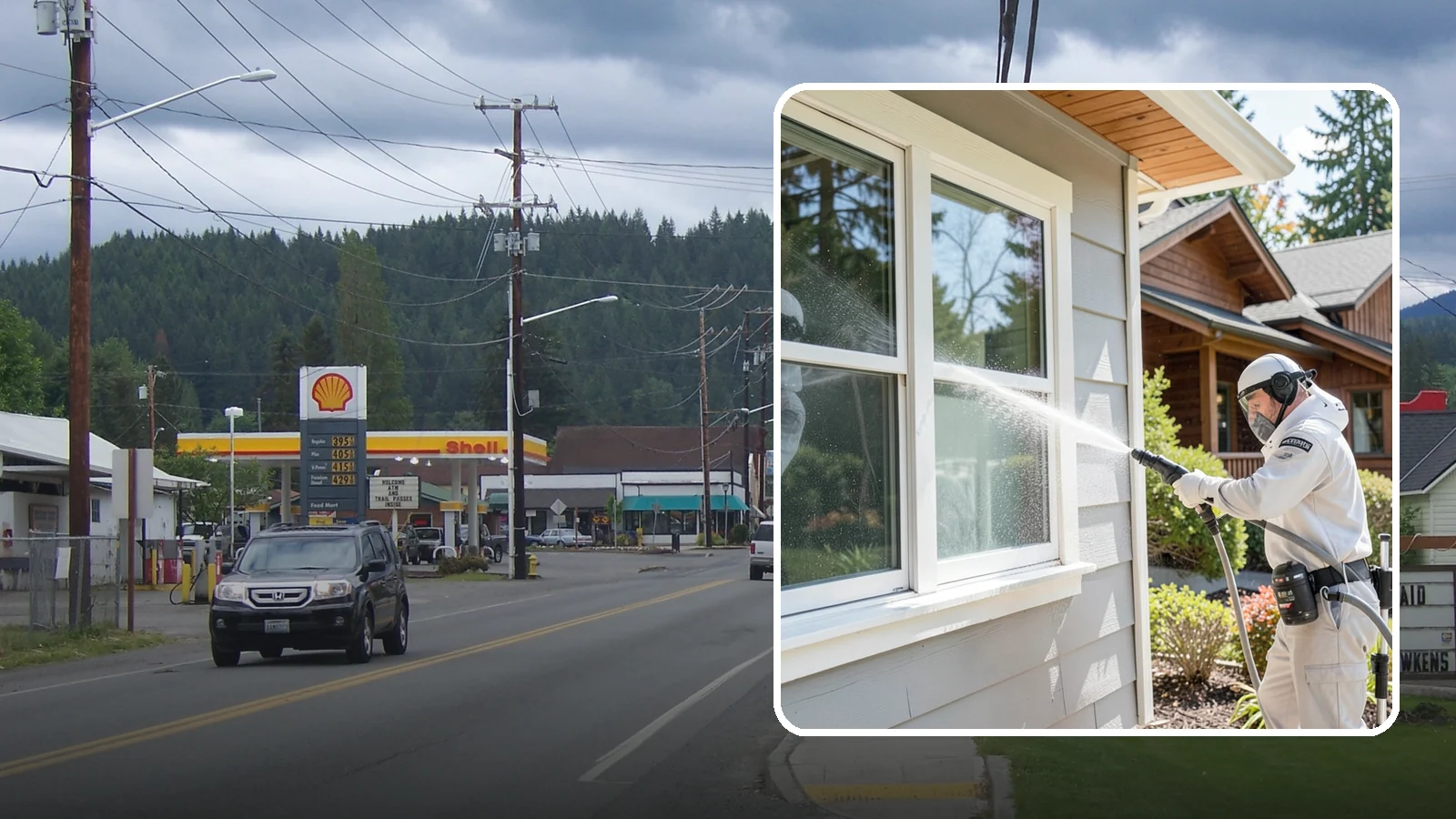 Window Track Cleaning in Granite Falls, Snohomish County, WA - Deep cleaning of window tracks where our wet climate packs dirt, grit, and mildew into the channels.