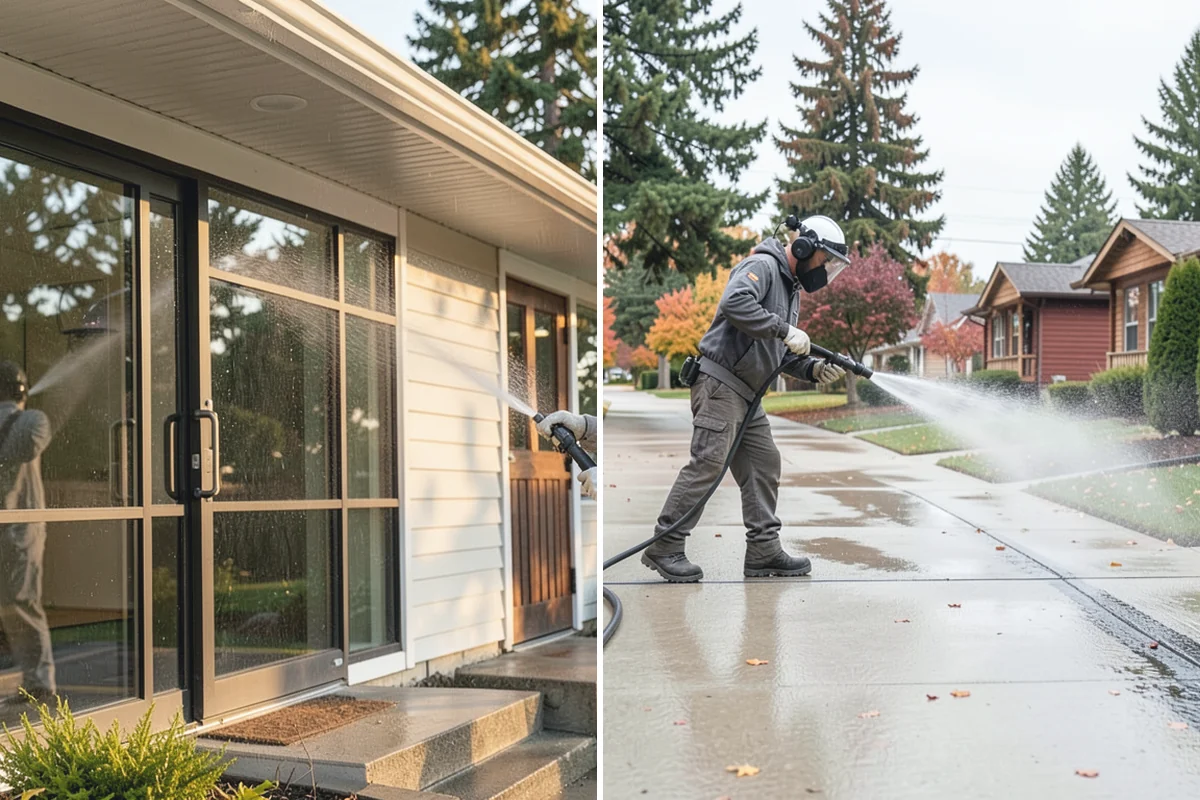 Window Track Cleaning in Granite Falls, Snohomish County, WA - Vacuum loose debris from the tracks