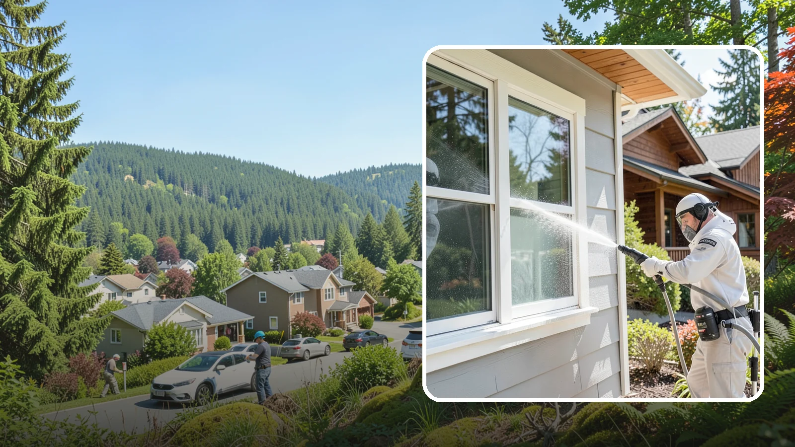 Window Track Cleaning in Index, Snohomish County, WA - Deep cleaning of window tracks where our wet climate packs dirt, grit, and mildew into the channels.