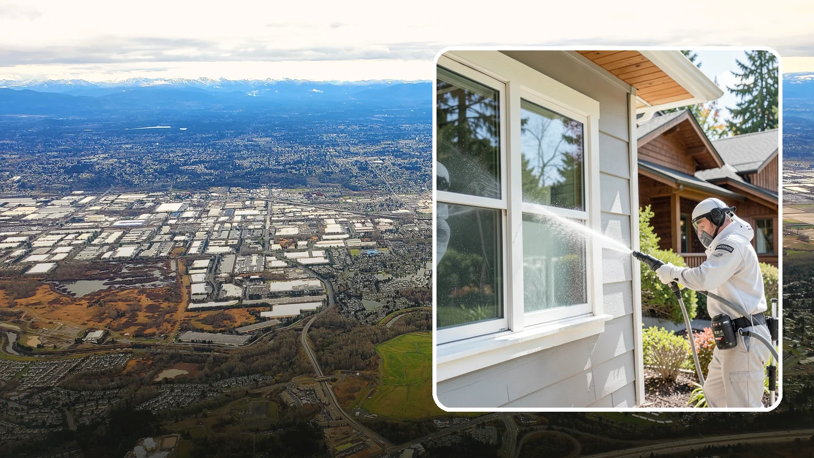 Window Track Cleaning in Kent, King County, WA - Deep cleaning of window tracks where our wet climate packs dirt, grit, and mildew into the channels.