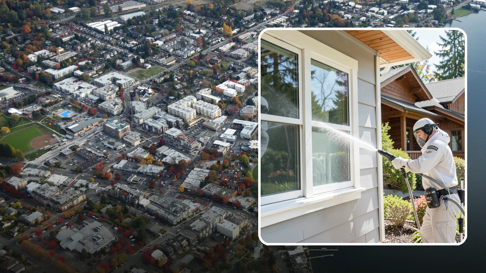 Window Track Cleaning in Kirkland, King County, WA - Deep cleaning of window tracks where our wet climate packs dirt, grit, and mildew into the channels.