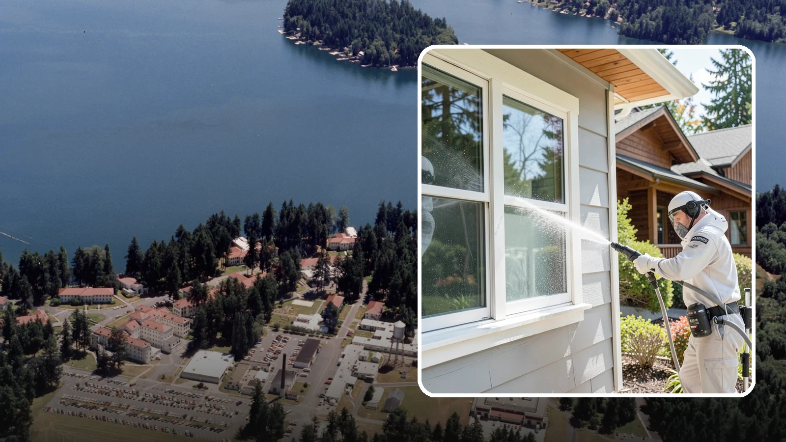 Window Track Cleaning in Lakewood, Pierce County, WA - Deep cleaning of window tracks where our wet climate packs dirt, grit, and mildew into the channels.
