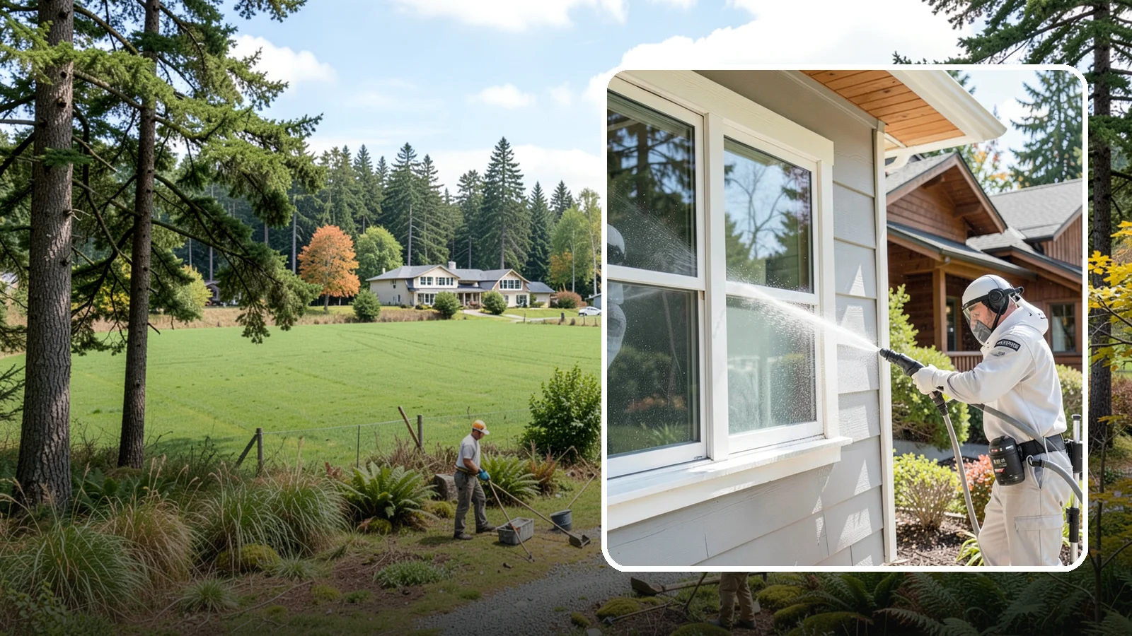Window Track Cleaning in Lyman, Skagit County, WA - Deep cleaning of window tracks where our wet climate packs dirt, grit, and mildew into the channels.